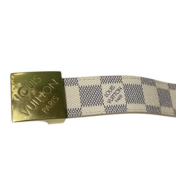 Louis Vuitton Damier Azur belt W/ Box and Dust bag. - Picture 2 of 15